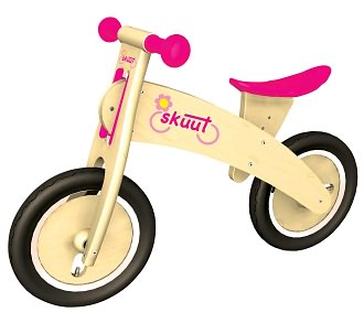 Skuut Pink Wood Bike Automobuild