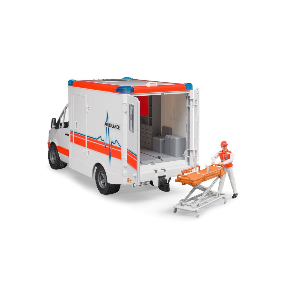 bruder 02536 mb sprinter ambulance with driver vehicle