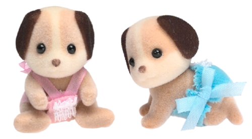 Calico Critters - The Beagle Dog Twins - Automobuild